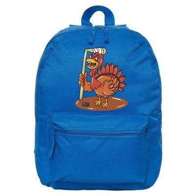 Turkey With Ice Hockey Gift 16 in Basic Backpack