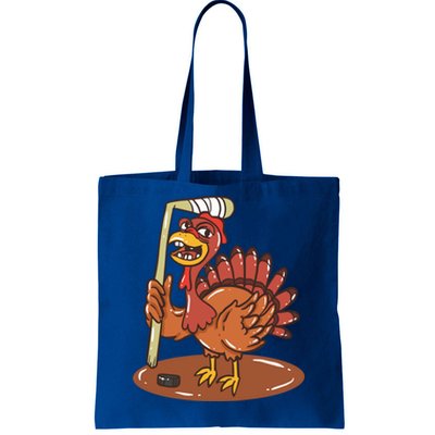 Turkey With Ice Hockey Gift Tote Bag