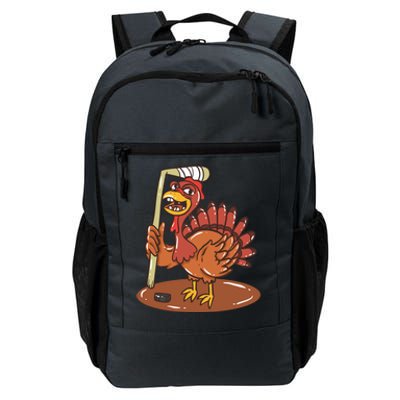 Turkey With Ice Hockey Gift Daily Commute Backpack