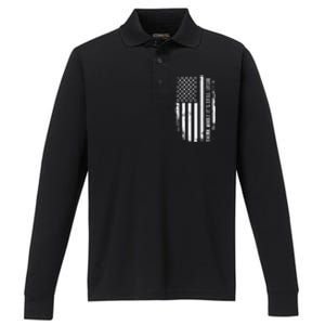 Think While It's Still Legal USA Performance Long Sleeve Polo