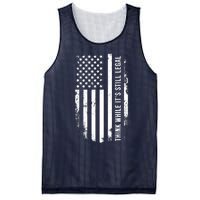 Think While It's Still Legal USA Mesh Reversible Basketball Jersey Tank