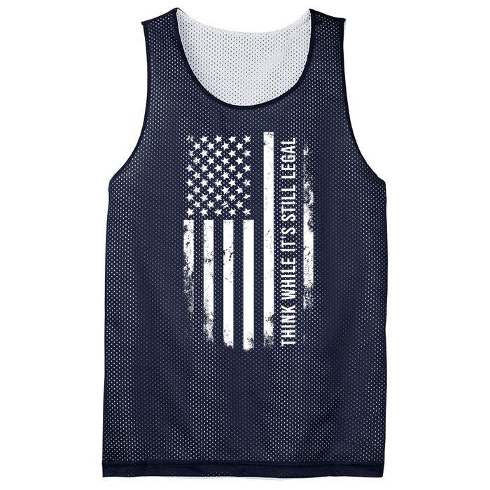 Think While It's Still Legal USA Mesh Reversible Basketball Jersey Tank