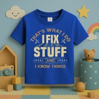 That's What I Do I Fix Stuff And I Know Things Funny Sayin Toddler T-Shirt