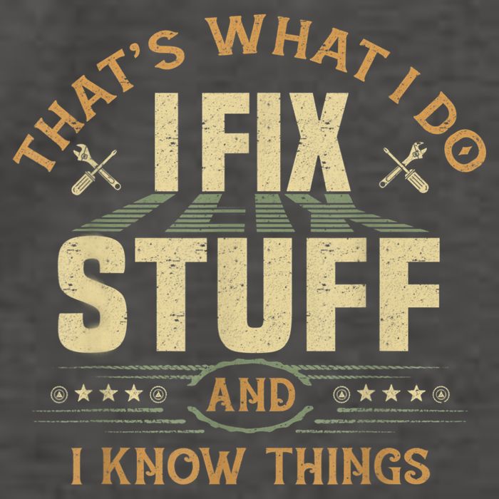 That's What I Do I Fix Stuff And I Know Things Funny Sayin Vector Backpack