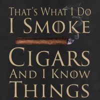 Thats What I Do I Smoke Cigars And I Know Things Cool Comfort Performance Bucket Hat
