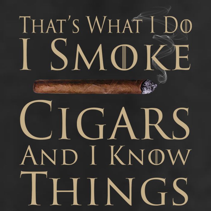 Thats What I Do I Smoke Cigars And I Know Things Cool Comfort Performance Bucket Hat