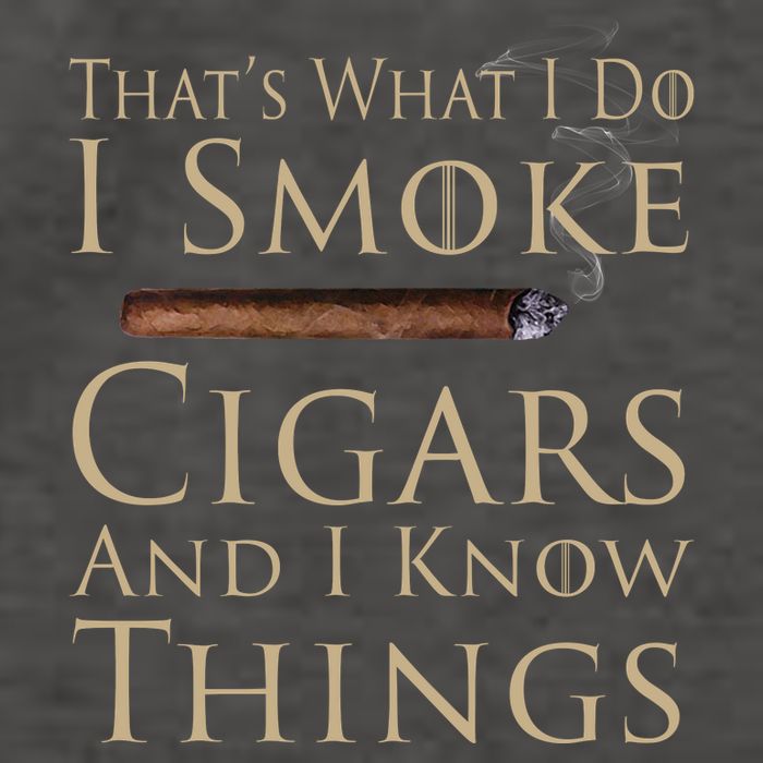 Thats What I Do I Smoke Cigars And I Know Things Vector Backpack