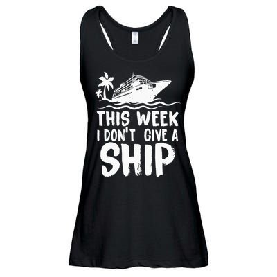 This Week I Don´t Give A Ship Cruise Trip Vacation Funny Ladies Essential Flowy Tank