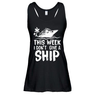 This Week I Don´t Give A Ship Cruise Trip Vacation Funny Ladies Essential Flowy Tank