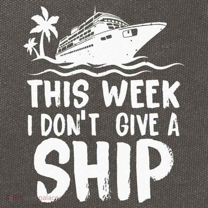 This Week I Don´t Give A Ship Cruise Trip Vacation Funny Cotton Canvas Backpack