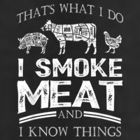 That's What I Do I Smoke Meat I Know Things Funny Smoker BBQ 15oz Campfire Ceramic Mug