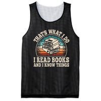 ThatS What I Do I Read Books And I Know Things Reading Mesh Reversible Basketball Jersey Tank