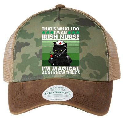 That's What I Do I'm An Irish Nurse I'm Magical Cute Gift Legacy Tie Dye Trucker Hat