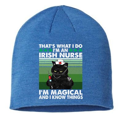 That's What I Do I'm An Irish Nurse I'm Magical Cute Gift Sustainable Beanie