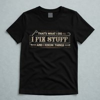 Thats What I Do I Fix Stuff And I Know Things Funny Men T-Shirt