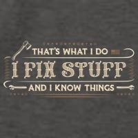 Thats What I Do I Fix Stuff And I Know Things Funny Men Vector Backpack