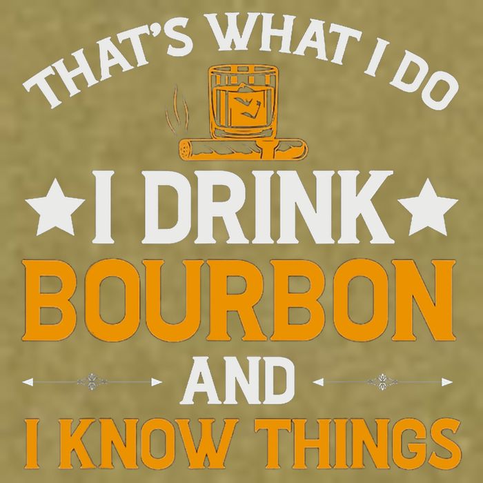 That's What I Do I Drink Bourbon And I Know Things Garment-Dyed Women's Muscle Tee