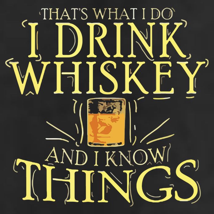 That Was I Do I Drink Whiskey And I Know Things Garment-Dyed Fleece Hoodie