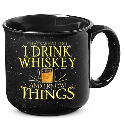 That Was I Do I Drink Whiskey And I Know Things 15oz Campfire Ceramic Mug