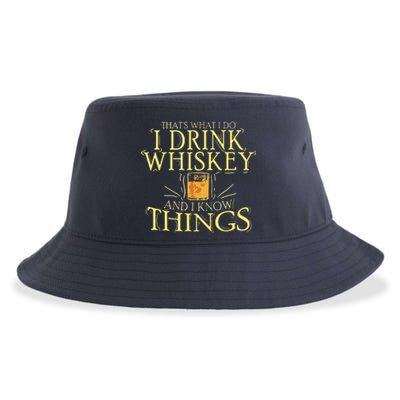 That Was I Do I Drink Whiskey And I Know Things Sustainable Bucket Hat