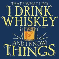 That Was I Do I Drink Whiskey And I Know Things Drawstring Bag
