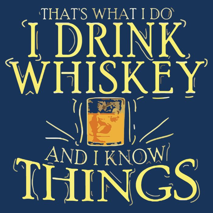 That Was I Do I Drink Whiskey And I Know Things Drawstring Bag