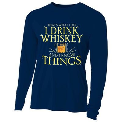 That Was I Do I Drink Whiskey And I Know Things Cooling Performance Long Sleeve Crew