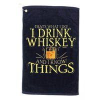 That Was I Do I Drink Whiskey And I Know Things Golf Towel