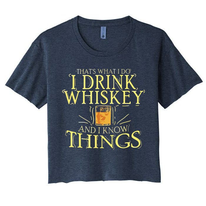 That Was I Do I Drink Whiskey And I Know Things Crop Top