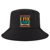 That's What I Do I Fix Stuff And I Know Things Cool Comfort Performance Bucket Hat
