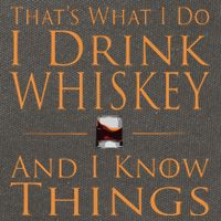 Thats What I Do I Drink Whiskey And I Know Things Cotton Canvas Backpack