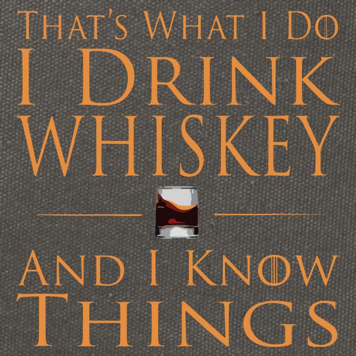 Thats What I Do I Drink Whiskey And I Know Things Cotton Canvas Backpack