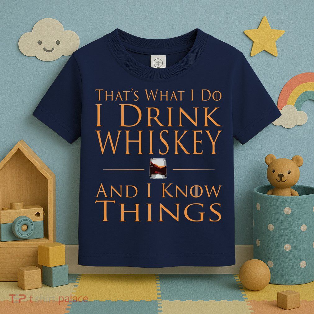 Thats What I Do I Drink Whiskey And I Know Things Toddler T-Shirt