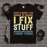 That's What I Do I Fix Stuff And I Know Things T-Shirt