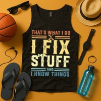 That's What I Do I Fix Stuff And I Know Things Tank Top