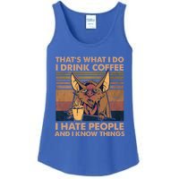 That's What I Do I Coffee I Hate People I Know Things Gift Ladies Essential Tank