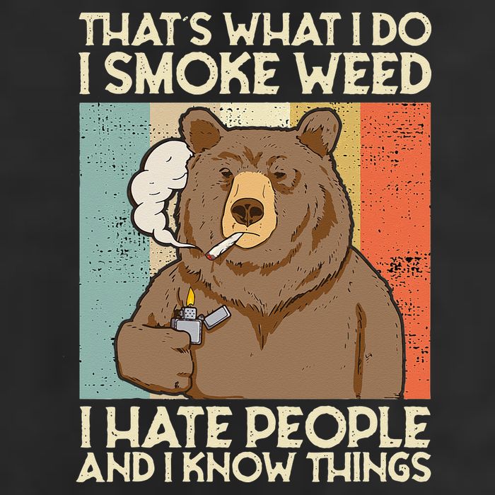 Thats What I Do I Smoke Weed I Hate People And I Know 420 Hat