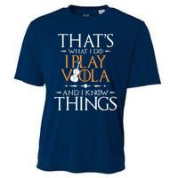 That's What I Do I Play Viola And I Know Things - Violist Cooling Performance Crew T-Shirt