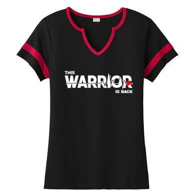 This Warrior Is Back Open Heart Surgery Recoverys Wo Ladies Halftime Notch Neck Tee