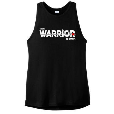 This Warrior Is Back Open Heart Surgery Recoverys Wo Ladies PosiCharge Tri-Blend Wicking Tank