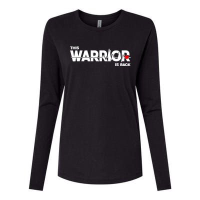 This Warrior Is Back Open Heart Surgery Recoverys Wo Womens Cotton Relaxed Long Sleeve T-Shirt