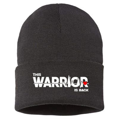 This Warrior Is Back Open Heart Surgery Recoverys Wo Sustainable Knit Beanie