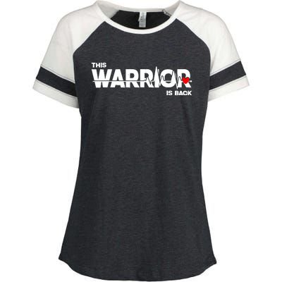 This Warrior Is Back Open Heart Surgery Recoverys Wo Enza Ladies Jersey Colorblock Tee