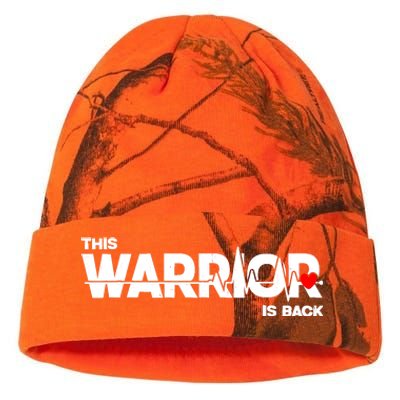 This Warrior Is Back Open Heart Surgery Recoverys Wo Kati Licensed 12" Camo Beanie