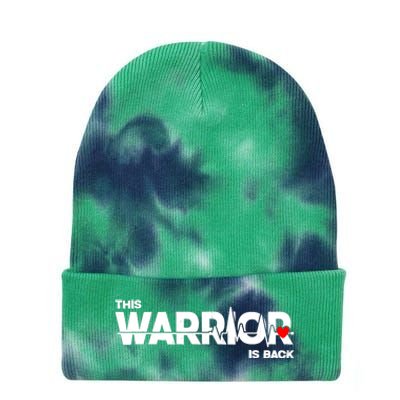 This Warrior Is Back Open Heart Surgery Recoverys Wo Tie Dye 12in Knit Beanie