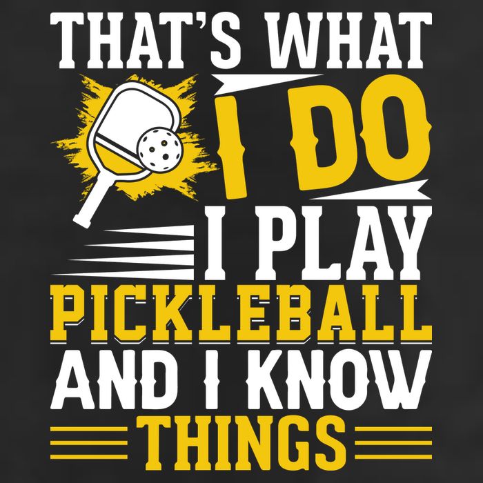 That's What I Do I Play Pickleball And I Know Things Cool Comfort Performance Bucket Hat