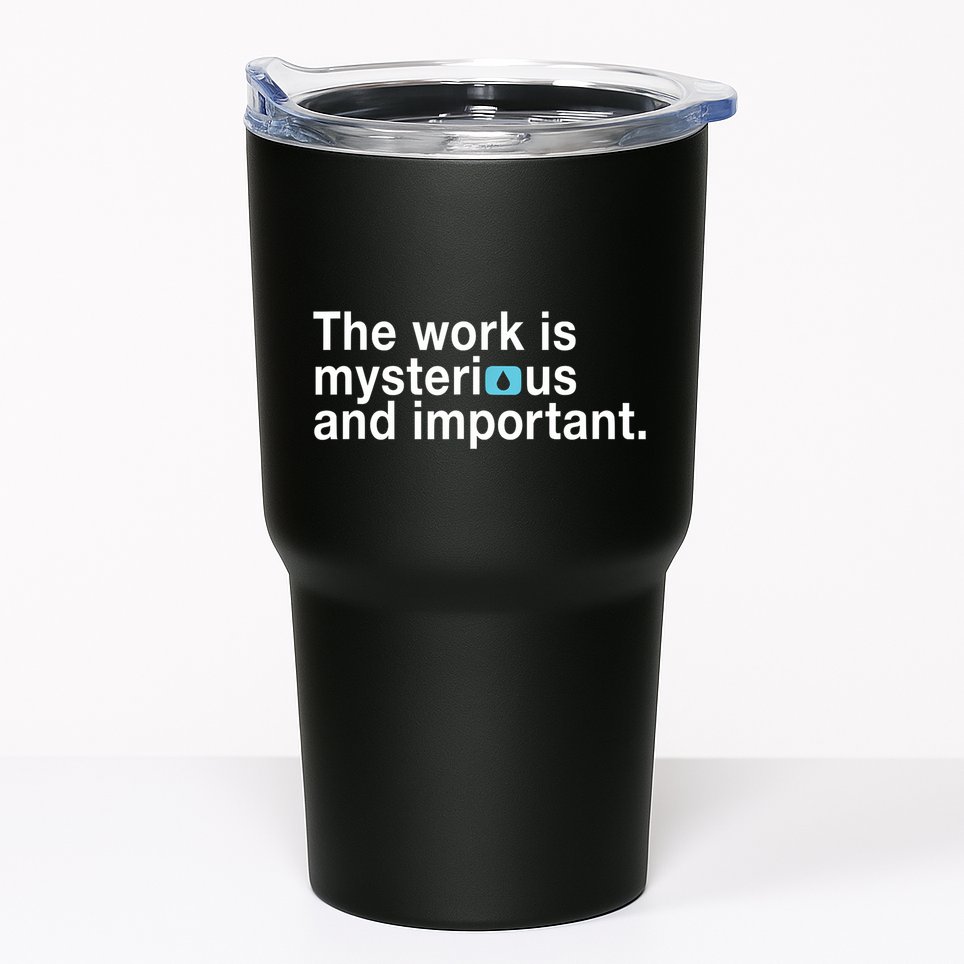 The Work Is Mysterious And Important Tumbler