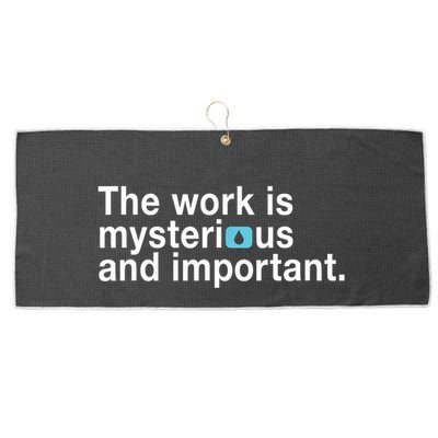 The Work Is Mysterious And Important Large Microfiber Waffle Golf Towel