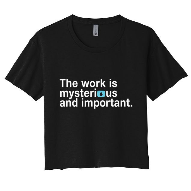 The Work Is Mysterious And Important Crop Top