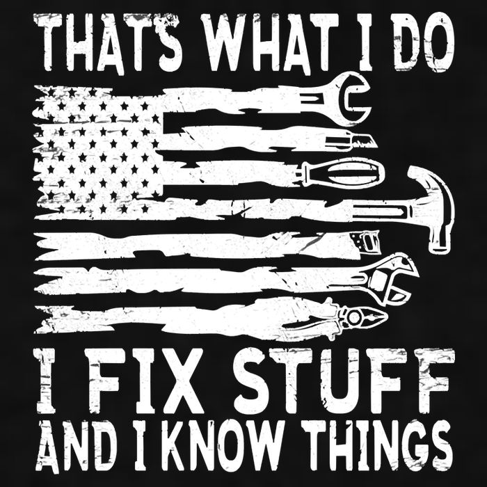 That's What I Do I Fix Stuff And I Know Things Funny Ladies PosiCharge Tri-Blend Wicking Tank